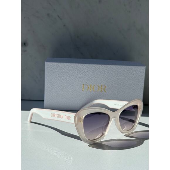 NEW Dior Pacific B3U Logo Sunglasses Cat Eye Milky Pink main image 7